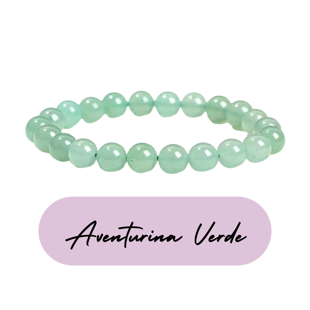 Pulsera de cuentas - Piedras Naturales Aventurina Verde