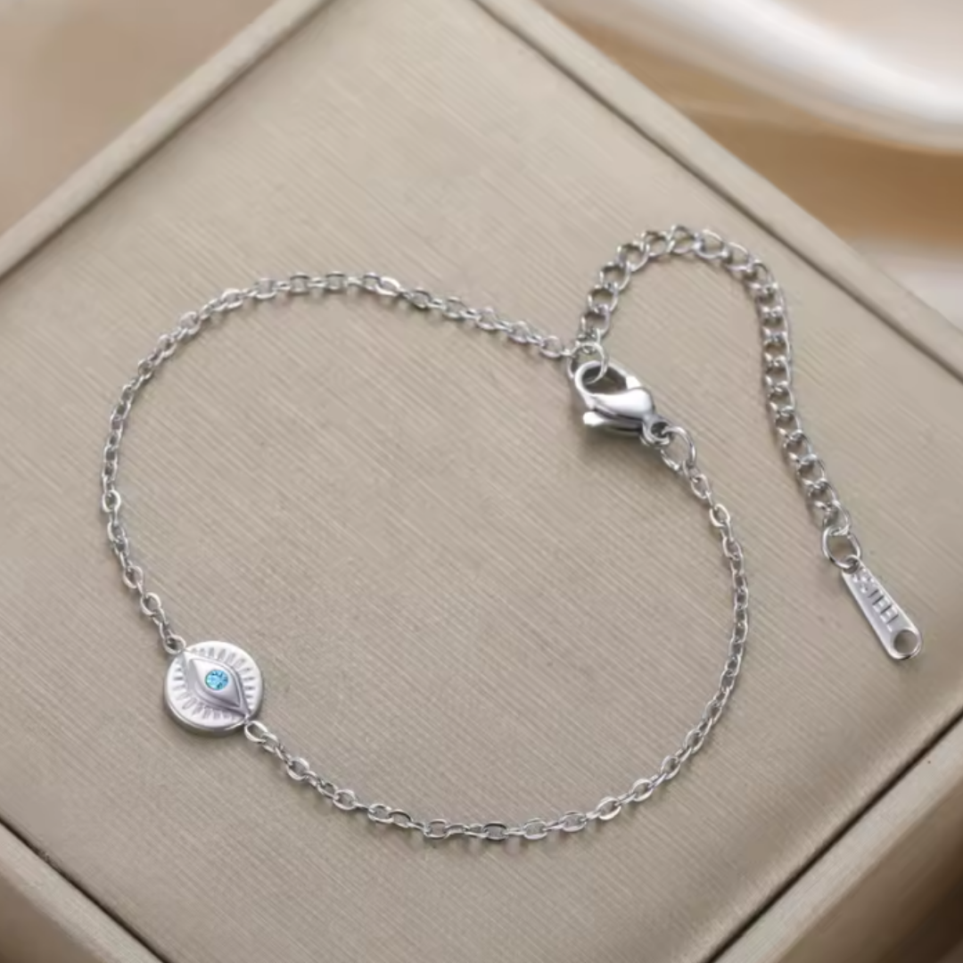 Pulsera de Acero Inoxidable con Ojo Turco