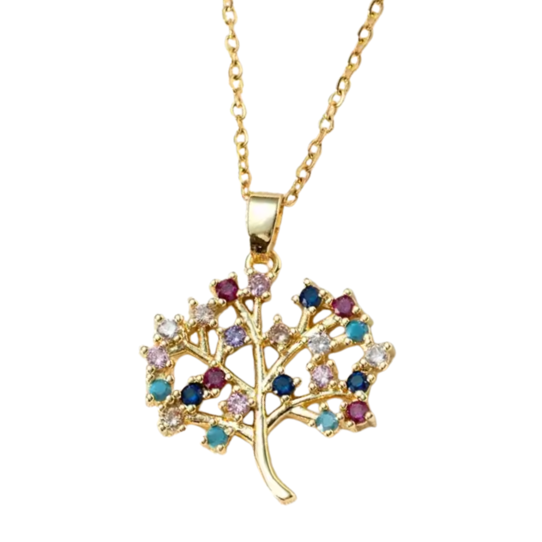 Colgante de Acero Inoxidable con Árbol de la Vida