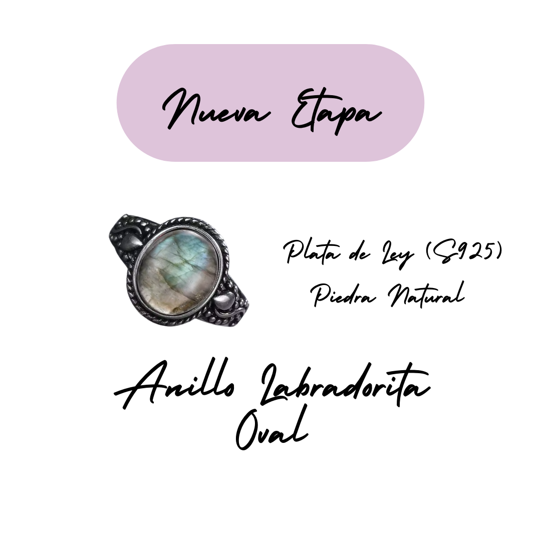 Anillo Labradorita Oval - Nueva Etapa - Plata de Ley