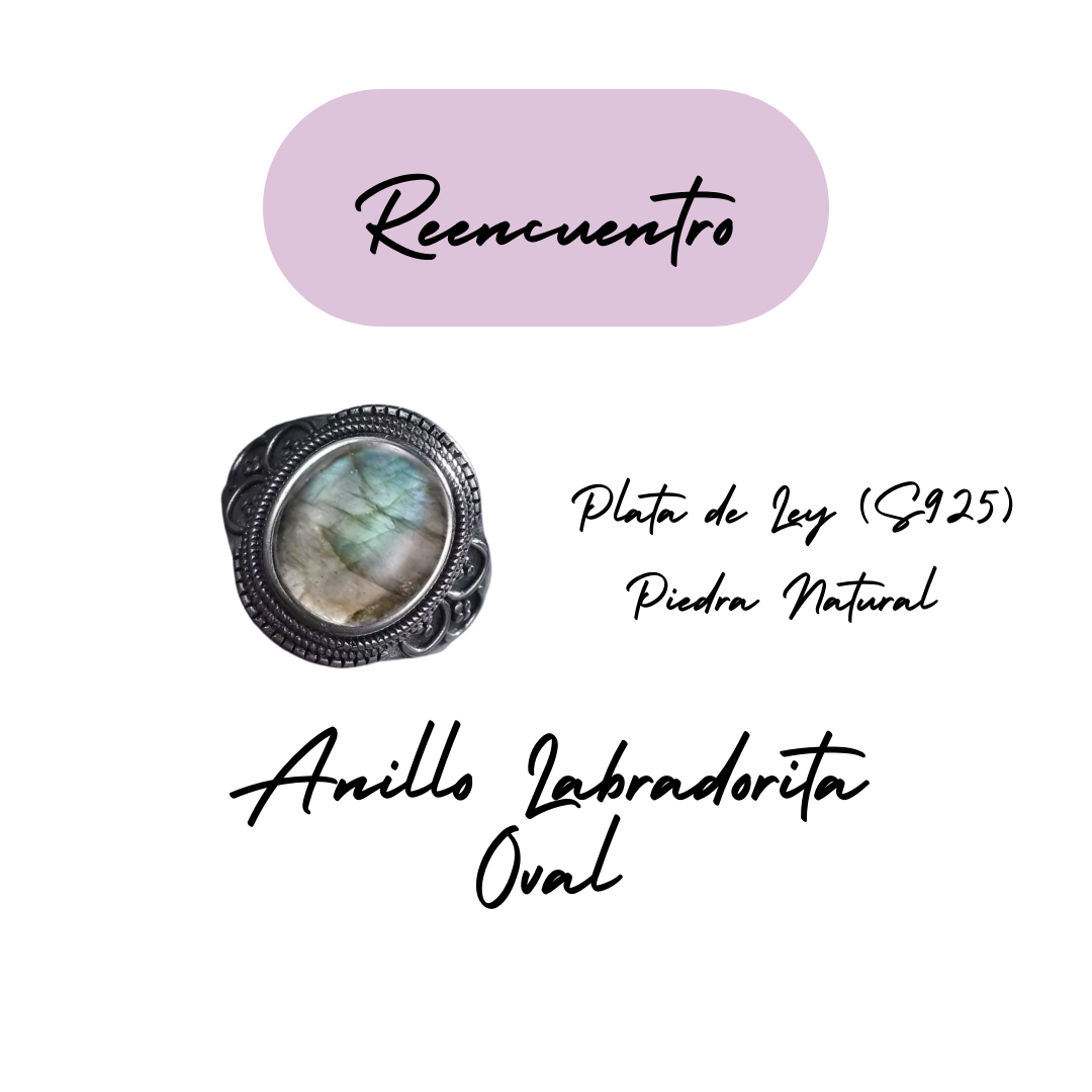 Anillo Labradorita Oval - Reencuentro - Plata de Ley
