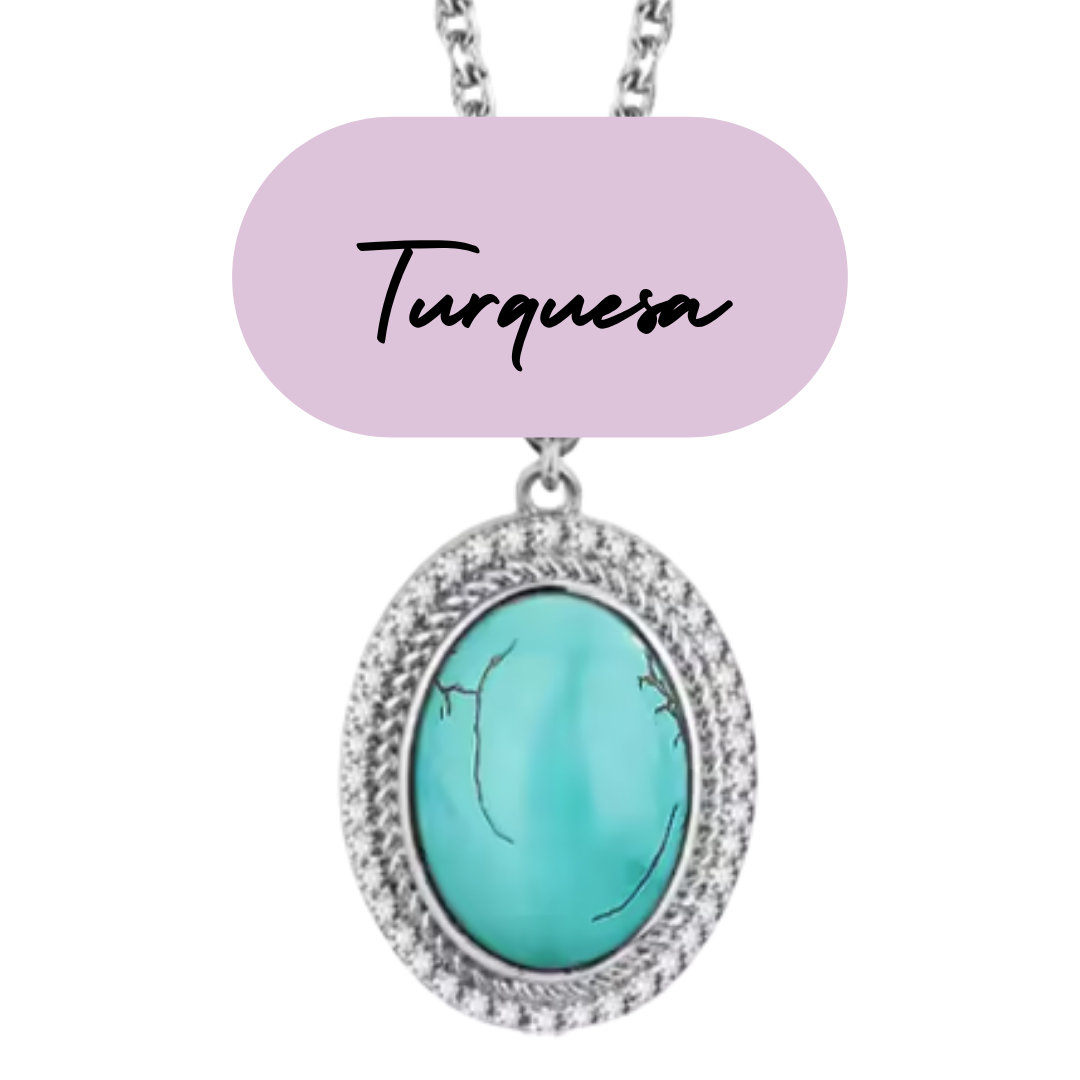 Colgante de Plata - Piedra Natural Turquesa