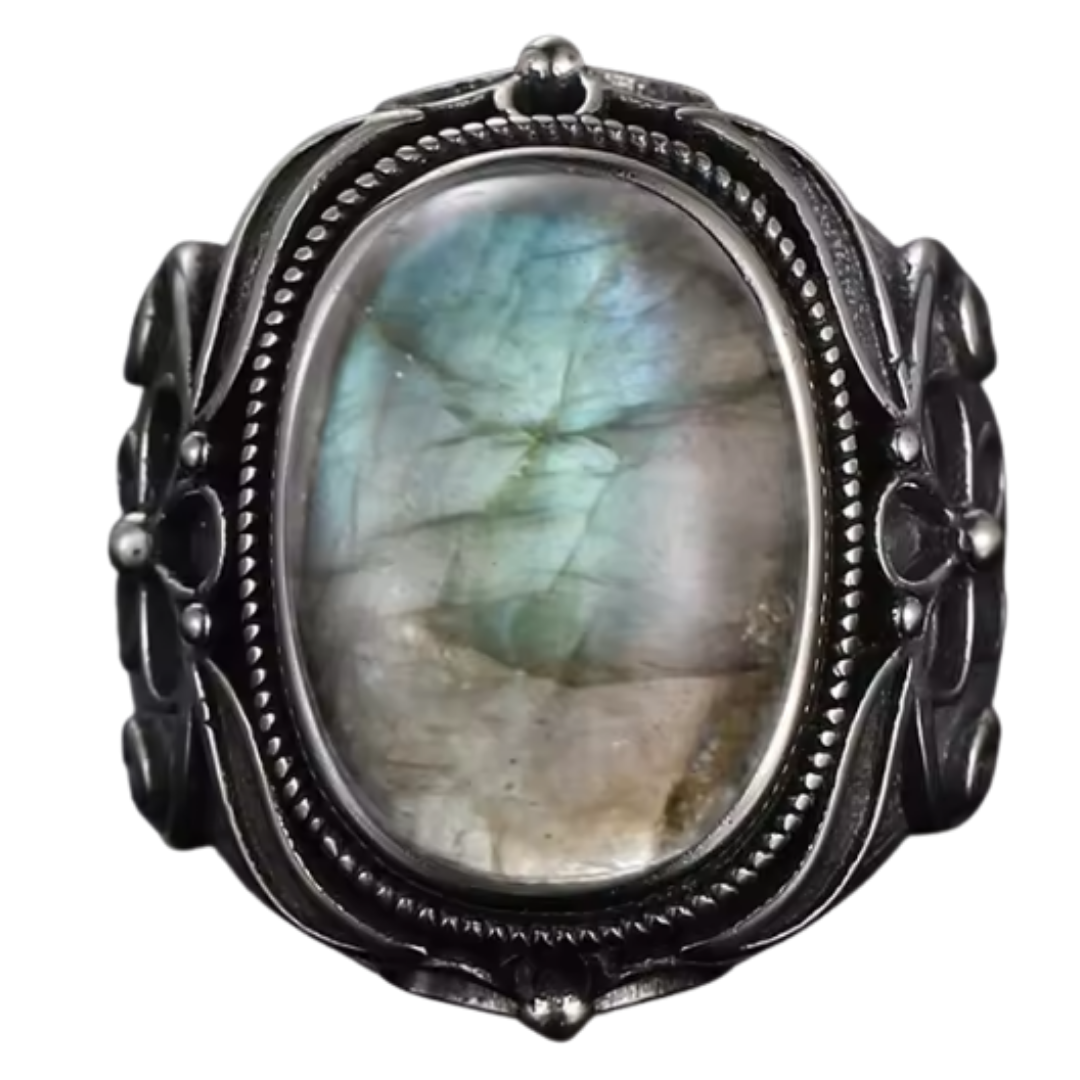 Anillo Labradorita Oval - Renovarse - Plata de Ley