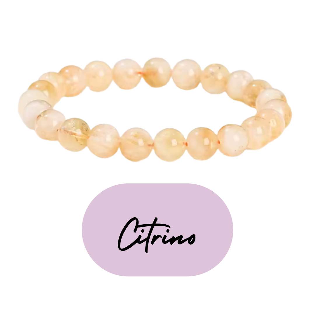 Pulsera de cuentas - Piedras Naturales Citrino