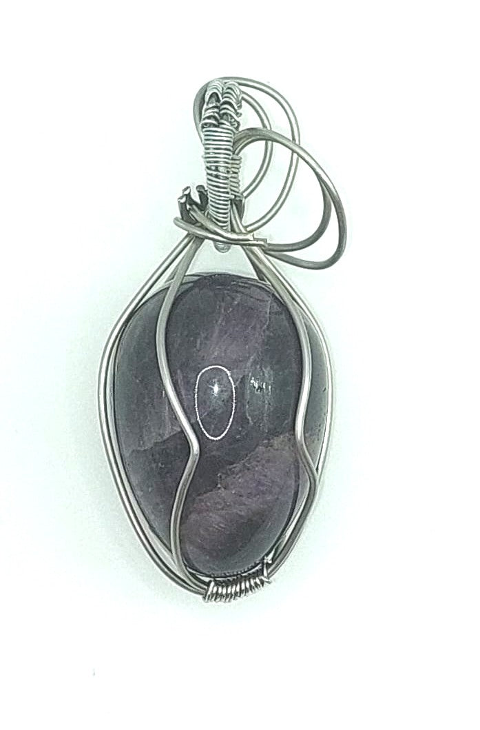 Colgante Único y Artesanal Forma de Huevo - Amatista