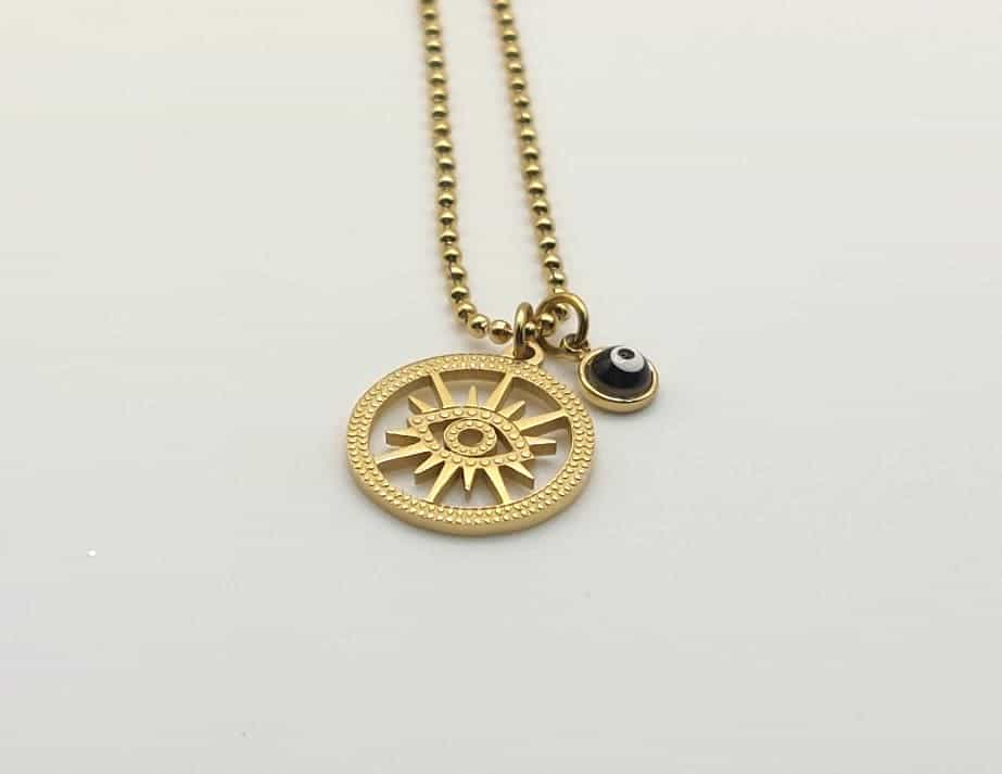 Collar Ojo Turco - Medalla
