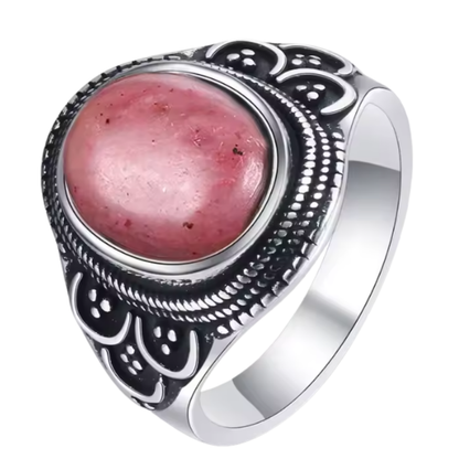 Anillo Rodonita Oval - Reflejo de Amor - Plata de Ley