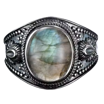 Anillo Labradorita Oval - Despertar - Plata de Ley