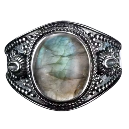Anillo Labradorita Oval - Despertar - Plata de Ley