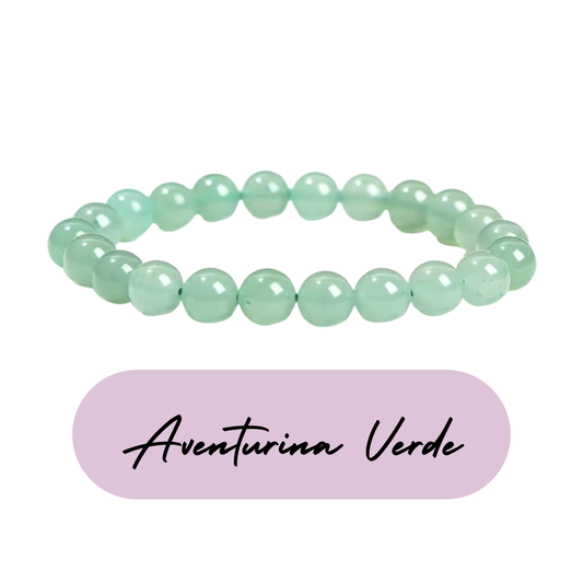 Pulsera de cuentas - Piedras Naturales Aventurina Verde