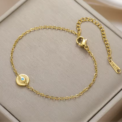 Pulsera de Acero Inoxidable con Ojo Turco