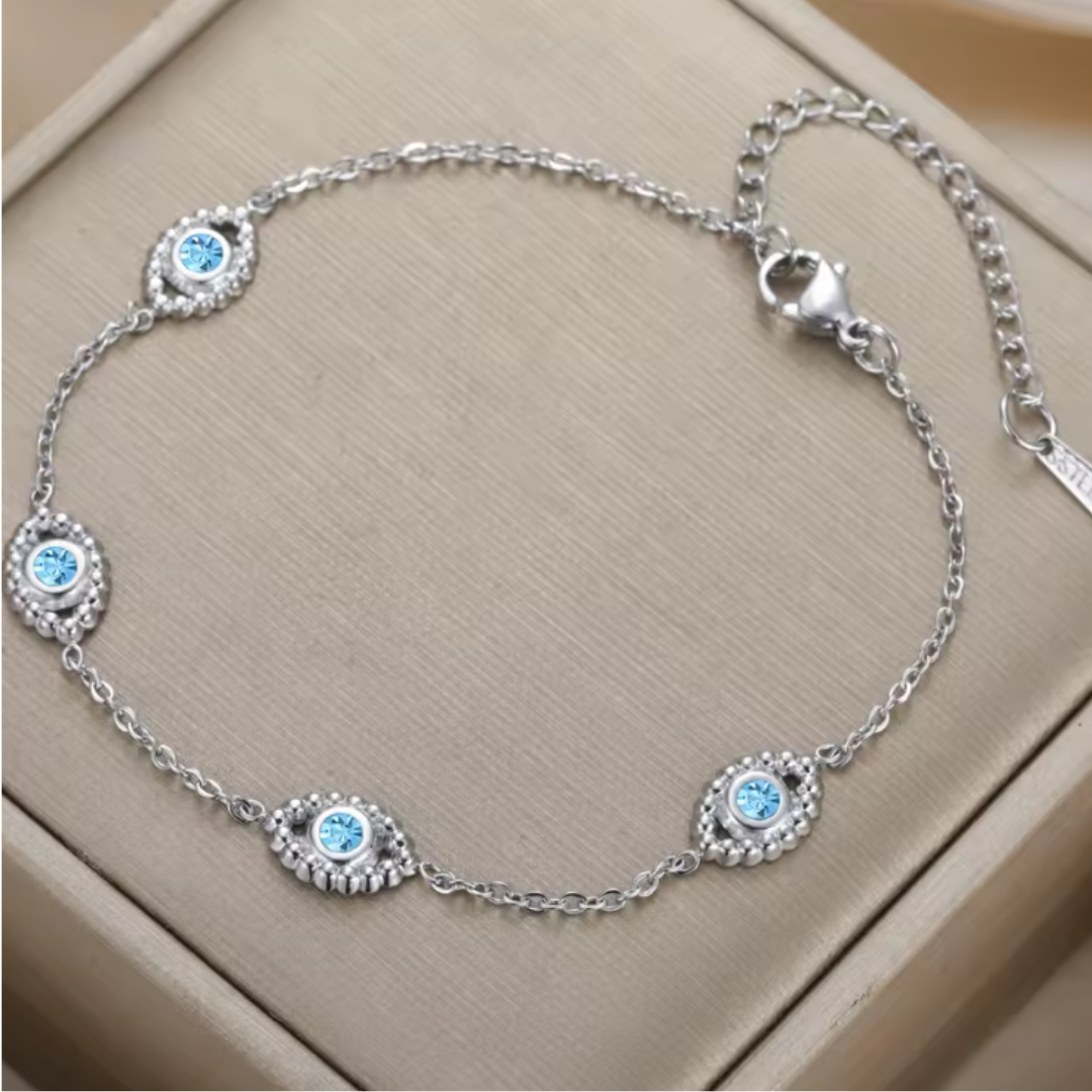 Pulsera de Acero Inoxidable con Ojo Turco