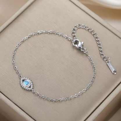 Pulsera de Acero Inoxidable con Ojo Turco