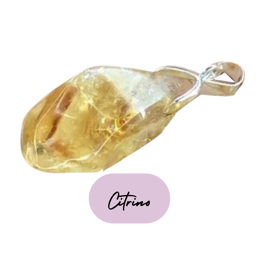 Colgante Energético - Piedra Natural Citrino
