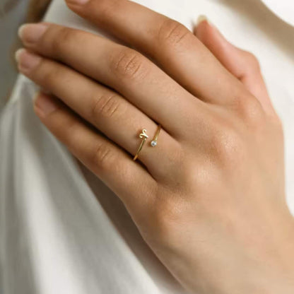 Anillo Zodiaco - Símbolo y Zirconita - GÉMINIS