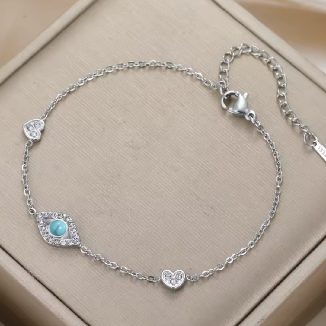 Pulsera de Acero Inoxidable con Ojo Turco