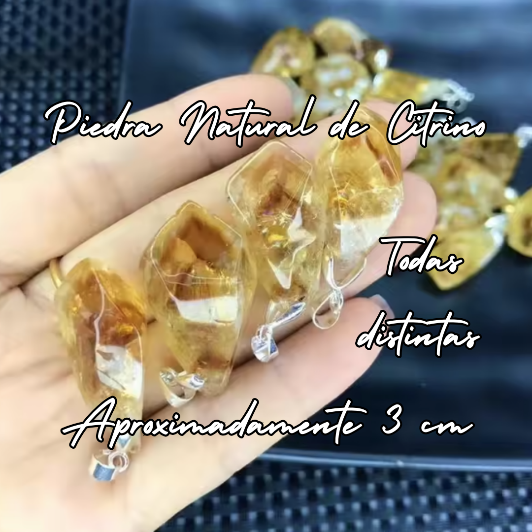 Colgante Energético - Piedra Natural Citrino