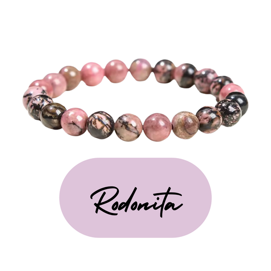 Pulsera de cuentas - Piedras Naturales Rodonita