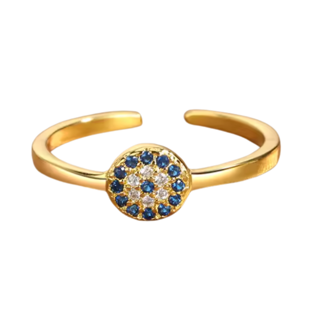 Anillo de Acero Inoxidable con Ojo Turco redondo