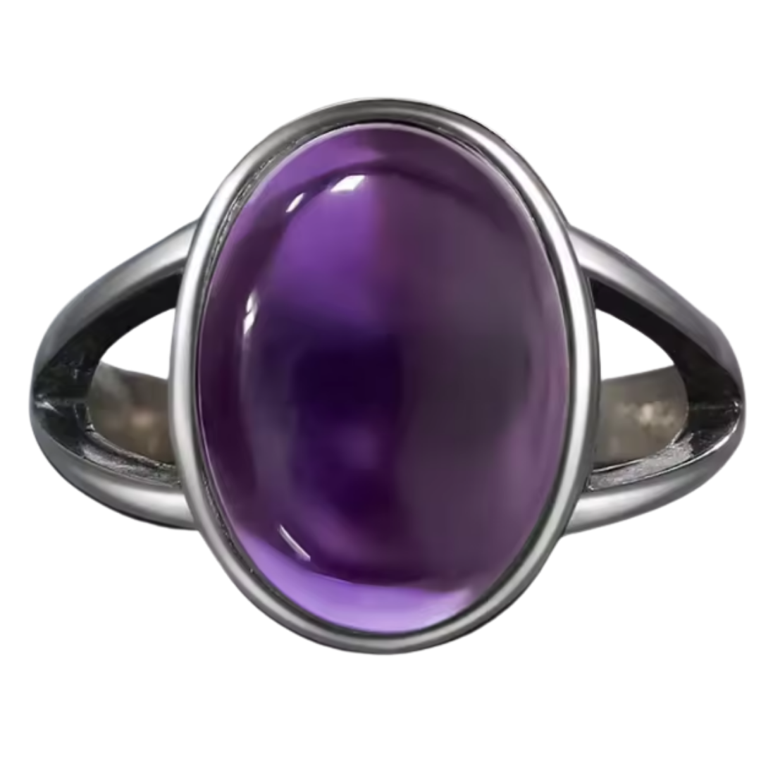 Anillo Amatista Oval - Balance - Plata de Ley