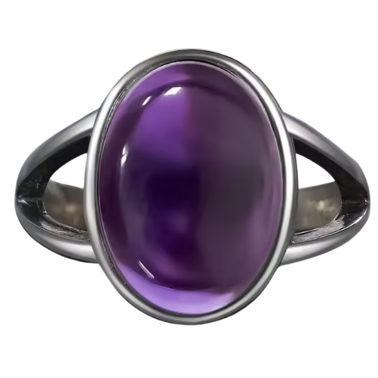 Anillo Amatista Oval - Balance - Plata de Ley