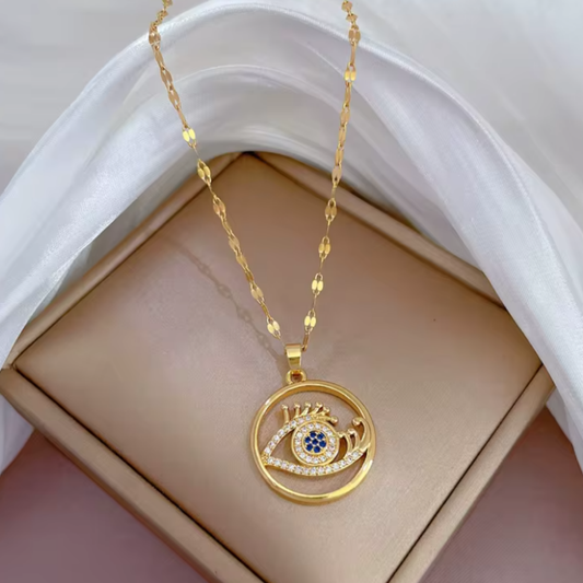 Colgante de Acero Inoxidable con Ojo Turco