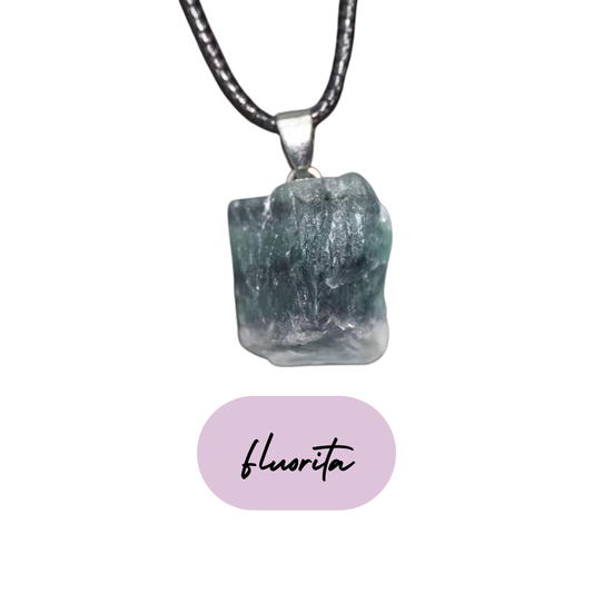 Colgante Energético - Piedra Natural Fluorita