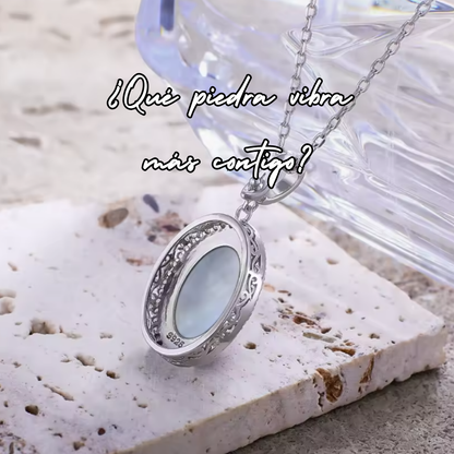 Colgante de Plata - Piedra Natural Piedra Lunar