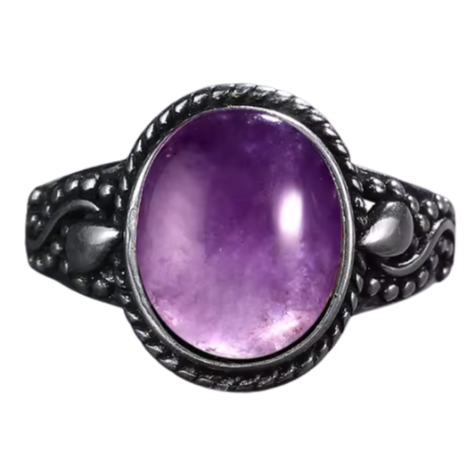 Anillo Amatista Oval - Alma Serena - Plata de Ley