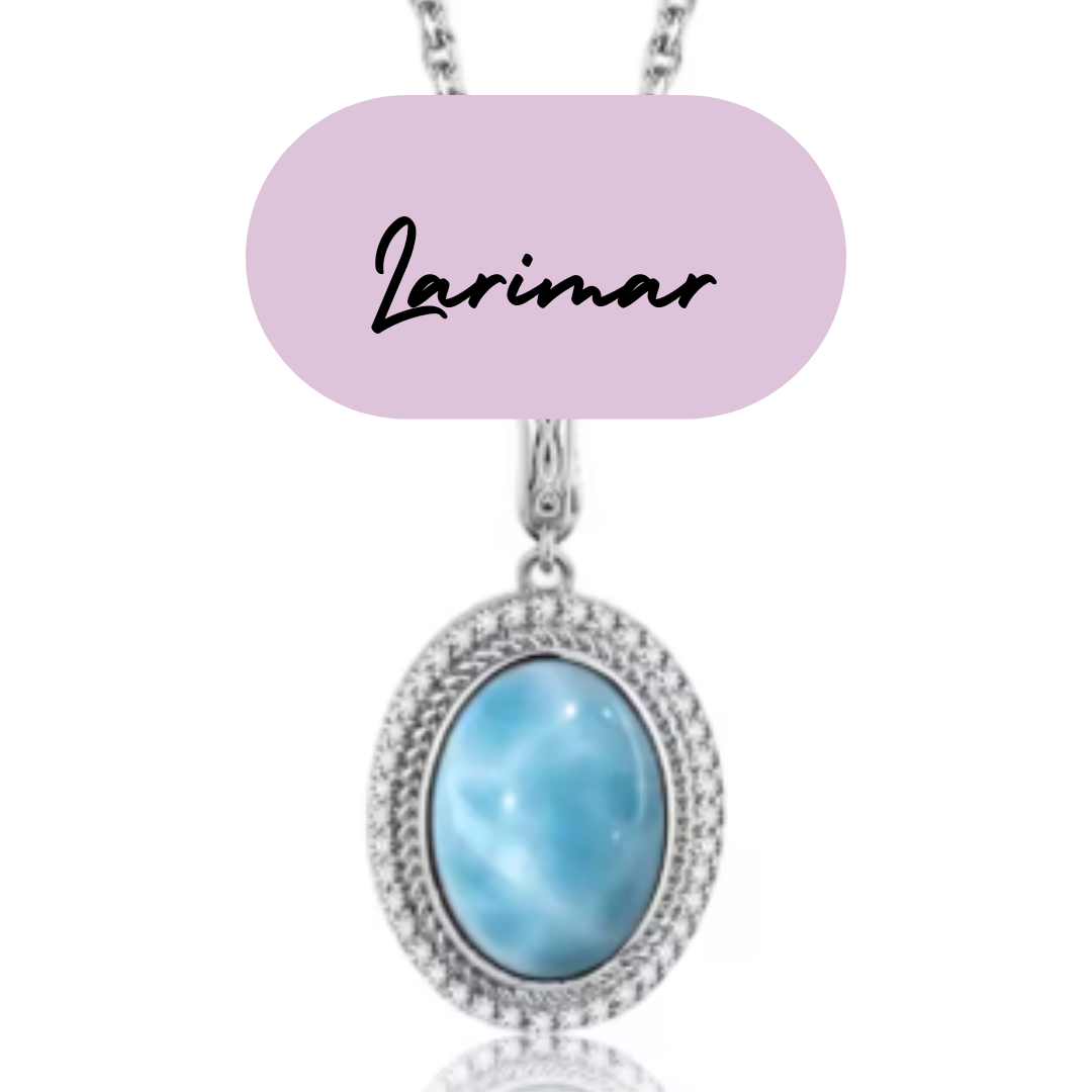 Colgante de Plata - Piedra Natural Larimar
