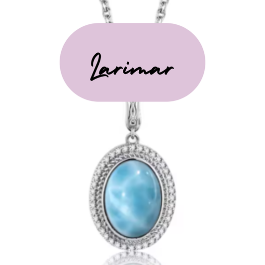 Colgante de Plata - Piedra Natural Larimar