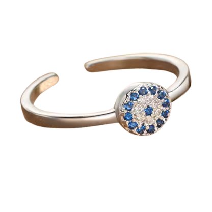 Anillo de Acero Inoxidable con Ojo Turco redondo