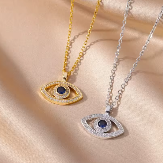 Colgante de Acero Inoxidable con Ojo Turco