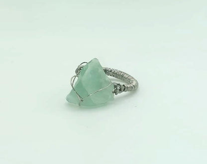 Anillo Único y Artesanal - Fluorita