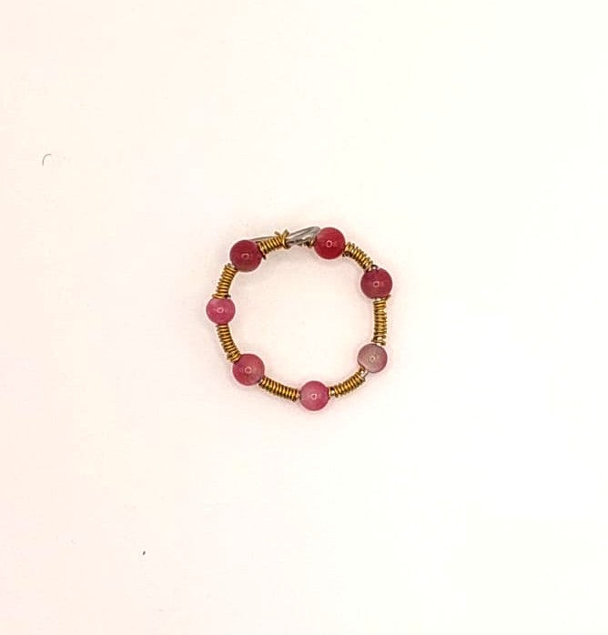 Anillo Único y Artesanal - Jade Sandía