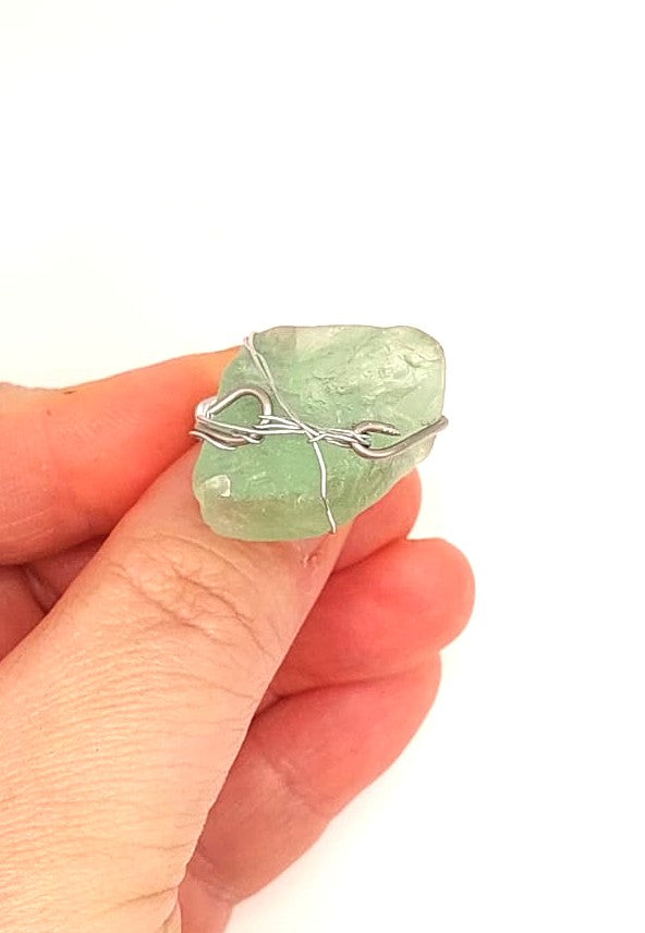 Anillo Único y Artesanal - Fluorita