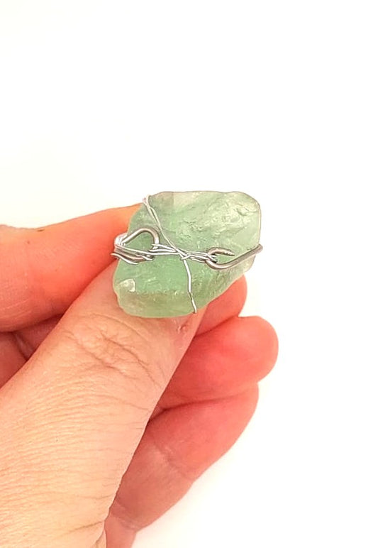 Anillo Único y Artesanal - Fluorita