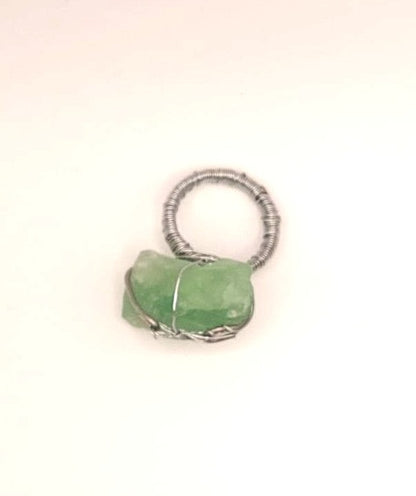 Anillo Único y Artesanal - Fluorita