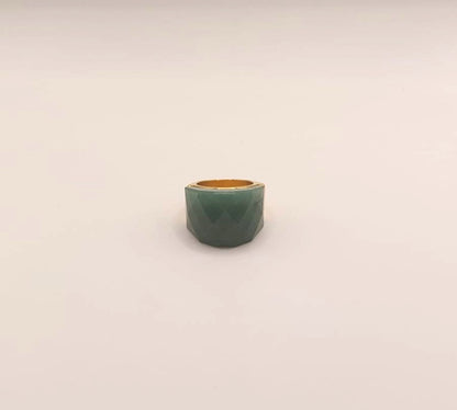 Anillo de acero inoxidable - Aventurina