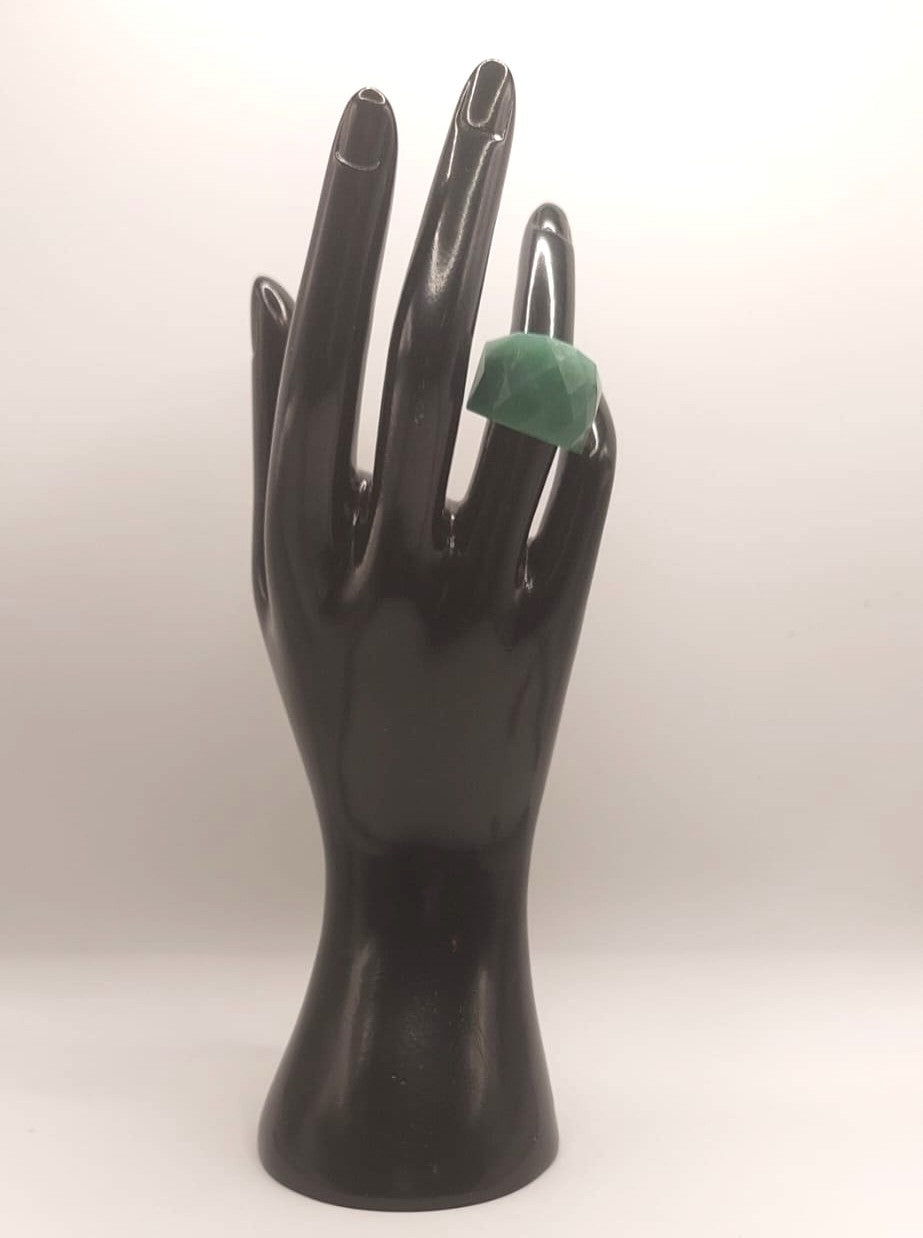 Anillo de acero inoxidable - Aventurina