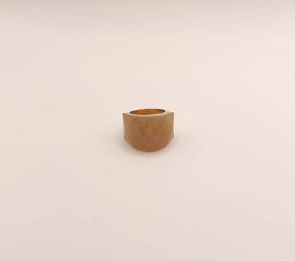 Anillo de acero inoxidable - Citrino