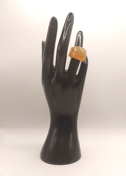 Anillo de acero inoxidable - Citrino