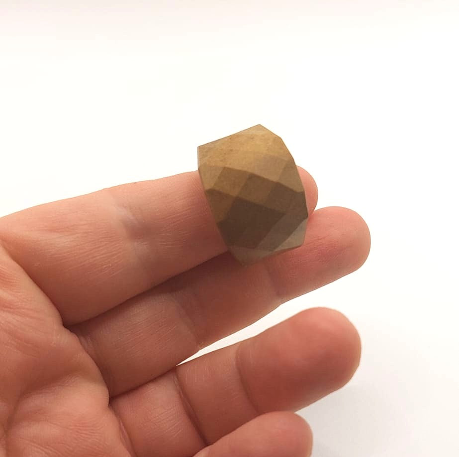 Anillo de acero inoxidable - Cuarzo Hematoide