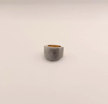 Anillo de acero inoxidable - Labradorita
