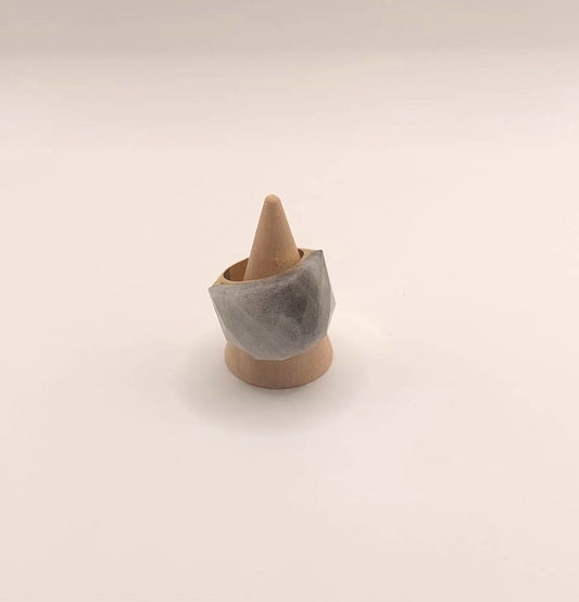 Anillo de acero inoxidable - Labradorita