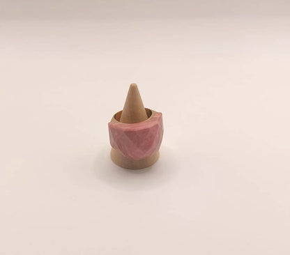 Anillo de acero inoxidable - Rodonita
