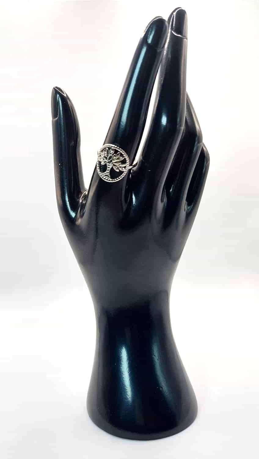 Anillo Árbol de la Vida - Plateado con Brillantes