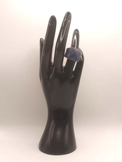 Anillo de acero inoxidable - Sodalita