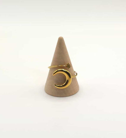 Anillo Luna y Estrella