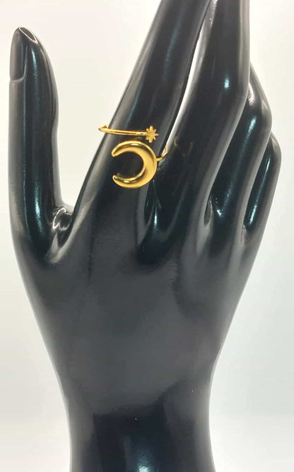 Anillo Luna y Estrella
